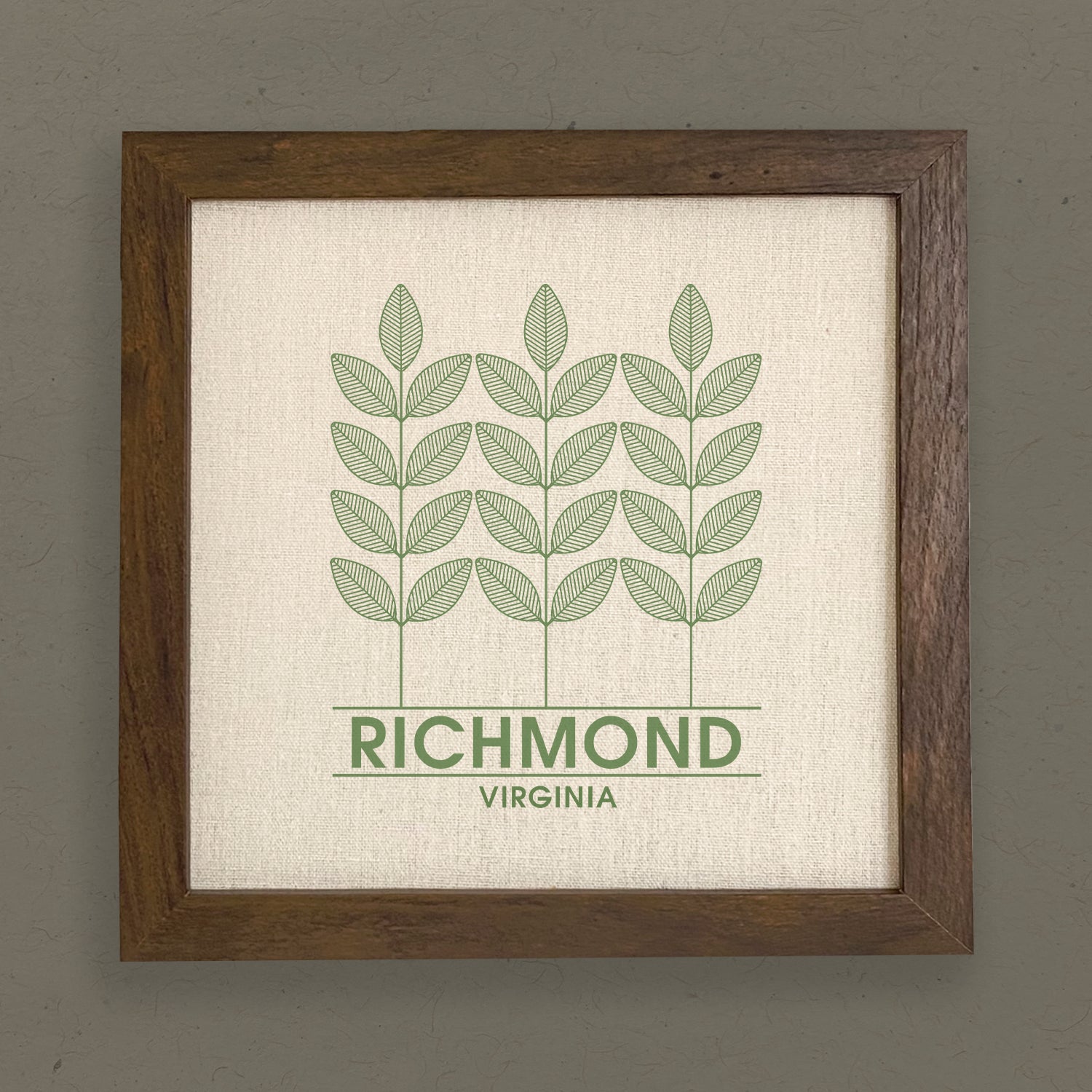 Three Plants City State - Custom Framed Sign