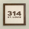 Bold Area Code and City Custom - Framed Sign