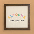Colorful City/State - Custom Framed Sign