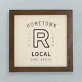 Hometown - Custom Framed Sign