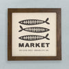 Fish Bone Market - Custom Framed Sign