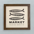 Fish Bone Market - Custom Framed Sign