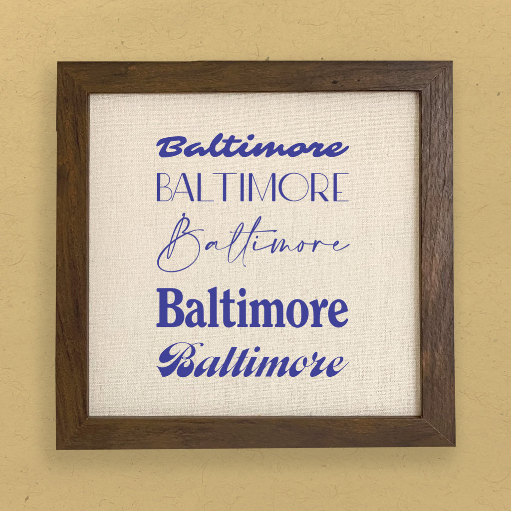 Mixed Fonts - Custom Framed Sign