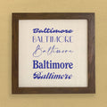 Mixed Fonts - Custom Framed Sign