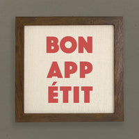 Bon Appetit - Framed Sign