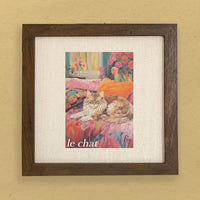 Le Chat (The Cat) - Framed Sign