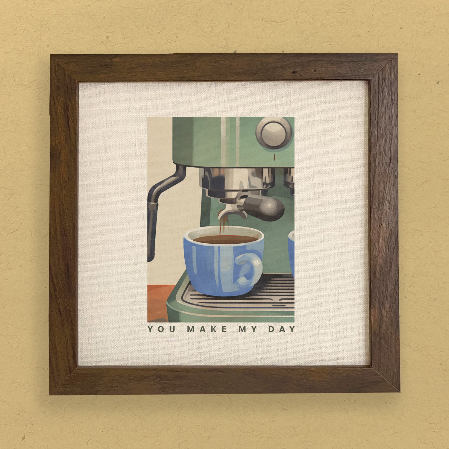 Espresso You Make My Day - Framed Sign