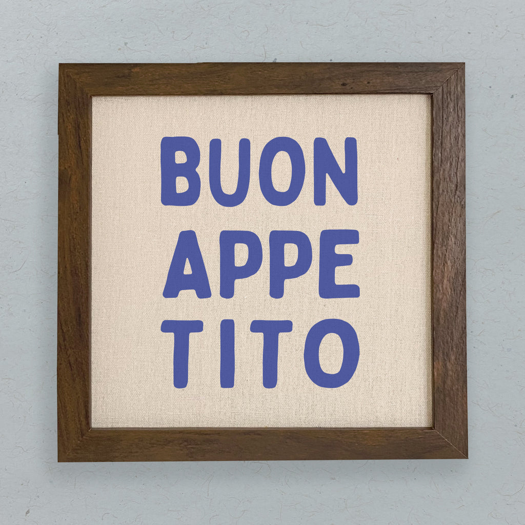 Buon Appetito - Framed Sign