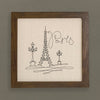 Loopy Eiffel Tower - Framed Sign