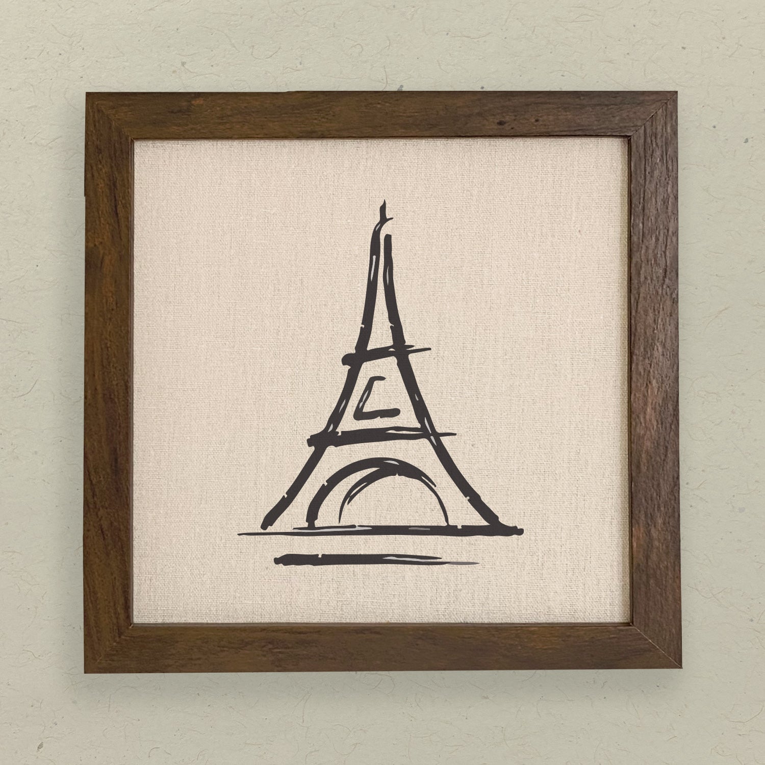 Simple Eiffel Tower - Framed Sign