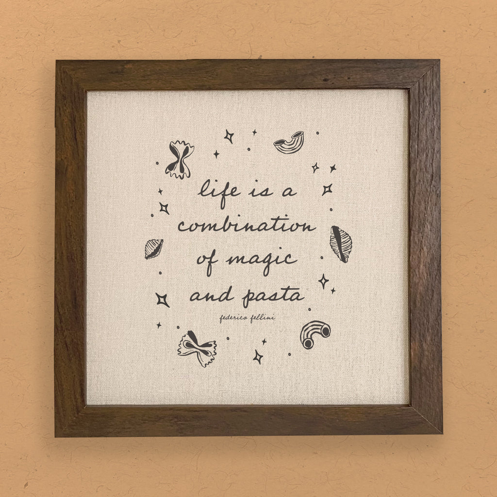 Magic and Pasta - Framed Sign