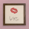 Bisou xx - Valentine's Day Framed Sign