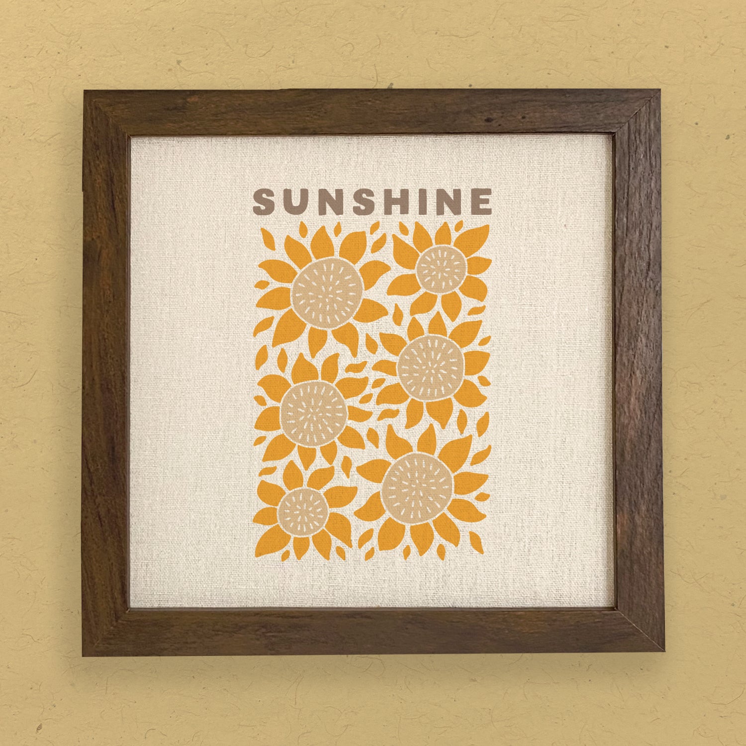 Sunflower Poster - Framed Sign