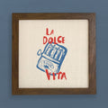 La Dolce Vita Sardines - Framed Sign