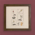 Ghouls Stamps - Halloween Framed Sign