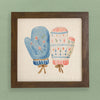 Nordic Floral Mittens - Customizable Framed Sign