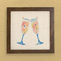 Sparkling Cheers - Customizable Framed Sign