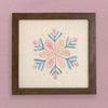 Winter Bloom Snowflake - Customizable Framed Sign