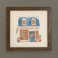 Cozy Winter Storefront - Customizable Framed Sign