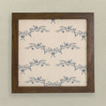 Floral Bow Toile - Spring Framed Sign