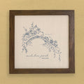 Park Bridge w/ City & State - Custom Spring Framed Sign