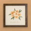 Le Jardin Fleuri Yellow - Spring Framed Sign