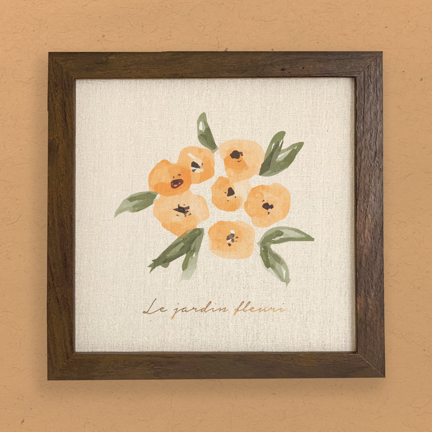 Le Jardin Fleuri Yellow - Spring Framed Sign