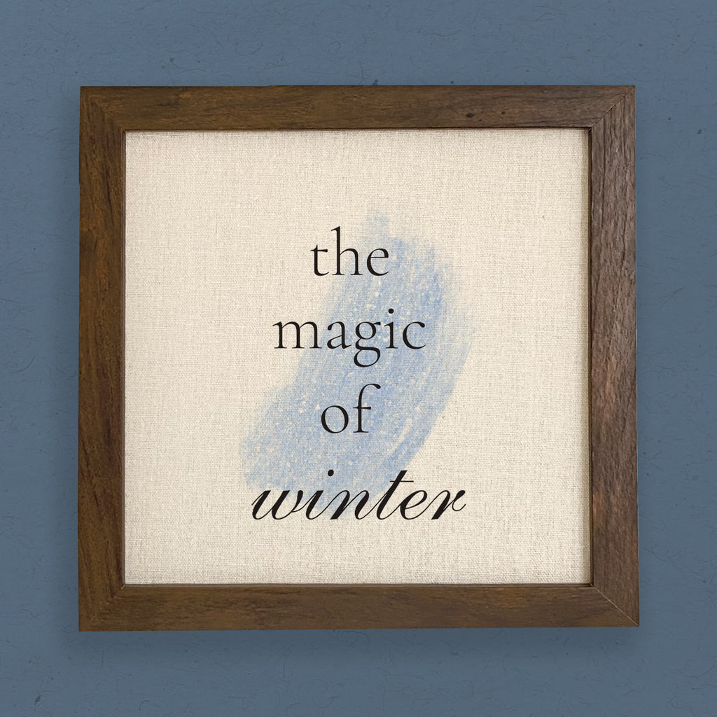 Magic of Winter - Framed Sign