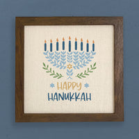 Happy Hanukkah - Framed Sign