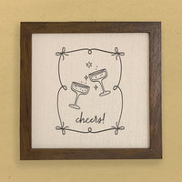 Champagne Cheers - Framed Sign