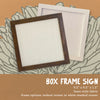 Mixed Fonts - Custom Framed Sign