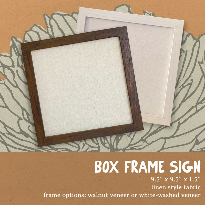 Mixed Fonts - Custom Framed Sign