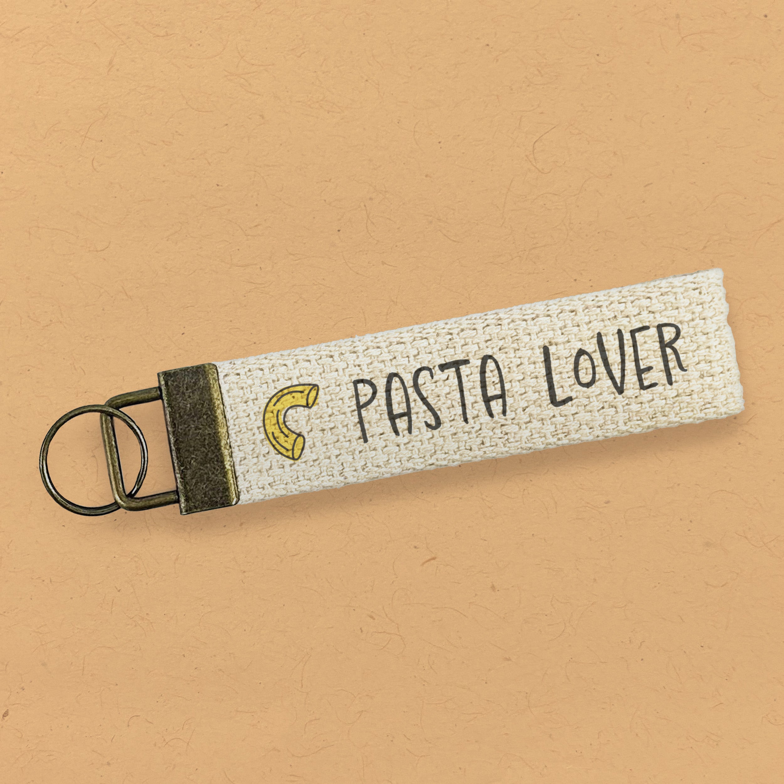 Pasta Lover - Canvas Key Fob