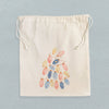 Twinkling Lights Tree - Customizable Cotton Cinch Bag
