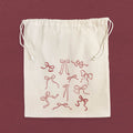 Bows - Cotton Cinch Bag