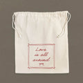 Love is All Around - Cotton Cinch Bag