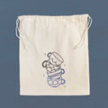 Shiny Coffee Cups - Cotton Cinch Bag