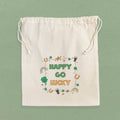 Happy Go Lucky - Cotton Cinch Bag