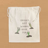 Ghouls Fun - Halloween Reusable Cotton  Cinch Bag