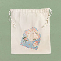 Dear Santa - Customizable Cotton Cinch Bag