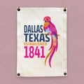 Folk Art Bird on Branch - Custom Canvas Wall Hanging