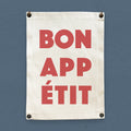 Bon Appetit - Canvas & Grommet Wall Hanging