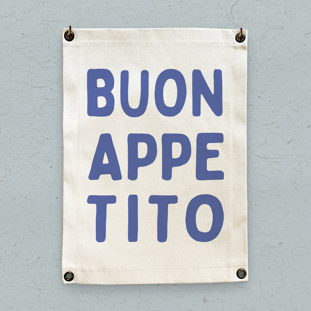 Buon Appetito - Canvas & Grommet Wall Hanging
