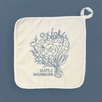 Hand Drawn Bouquet City State - Cotton Pot Holder