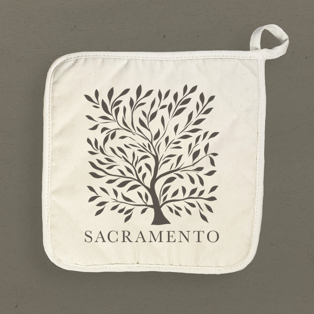 Tree with City - Custom Cotton Pot Holder