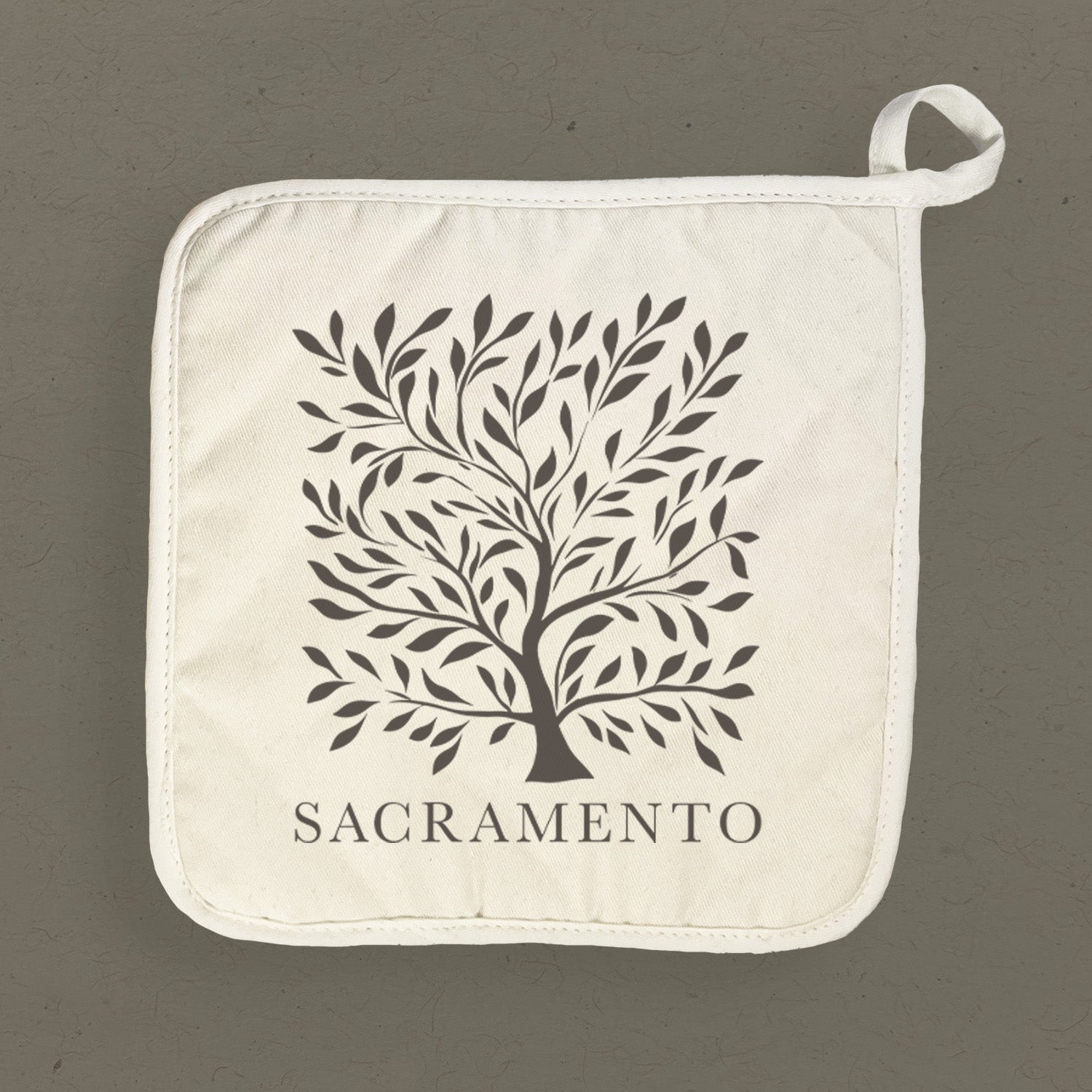 Tree with City - Custom Cotton Pot Holder