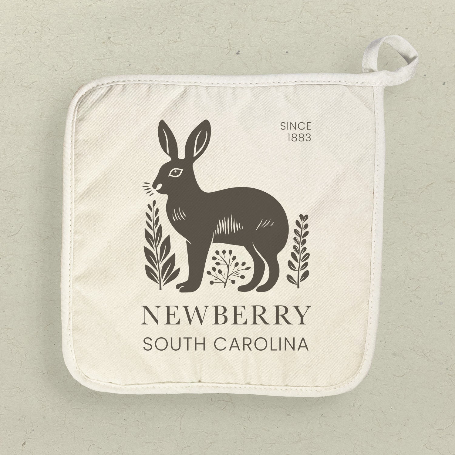 Rabbit City State Est - Custom Cotton Pot Holder