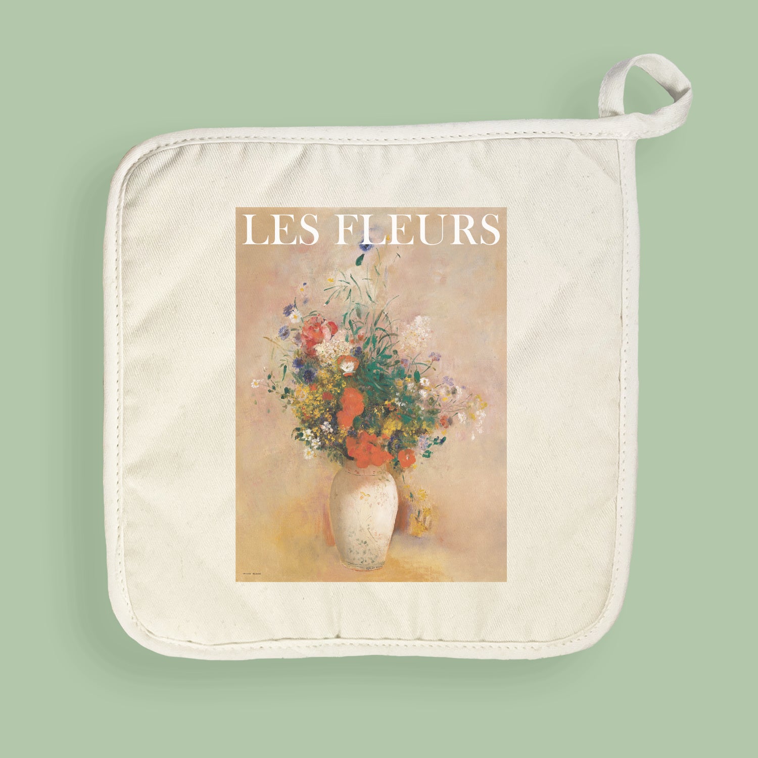 Les Fleurs (The Flowers) - Cotton Pot Holder