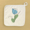 Blue Hand Drawn Tulip - Cotton Pot Holder