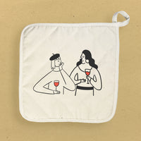 Wine Conversations - Cotton Pot Holder